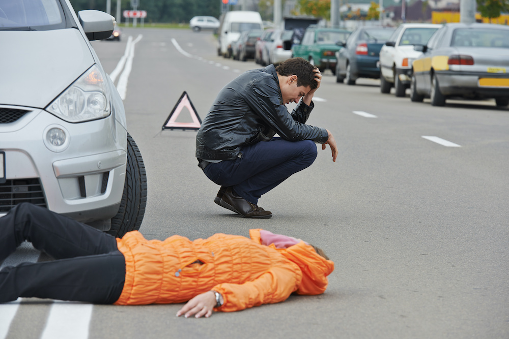 Hit by Car Crosswalk Pedestrian